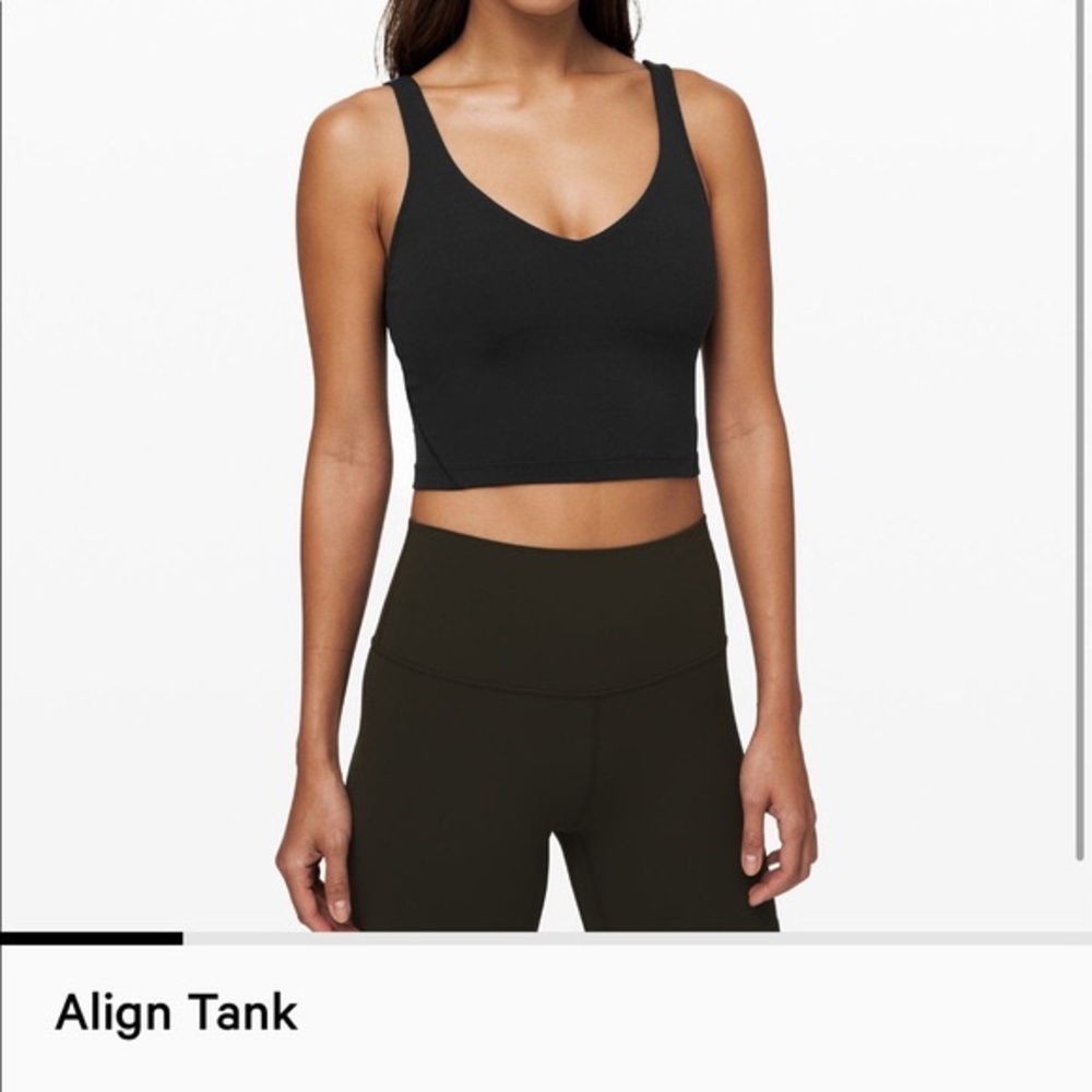 Lululemon Align black tank size 8
